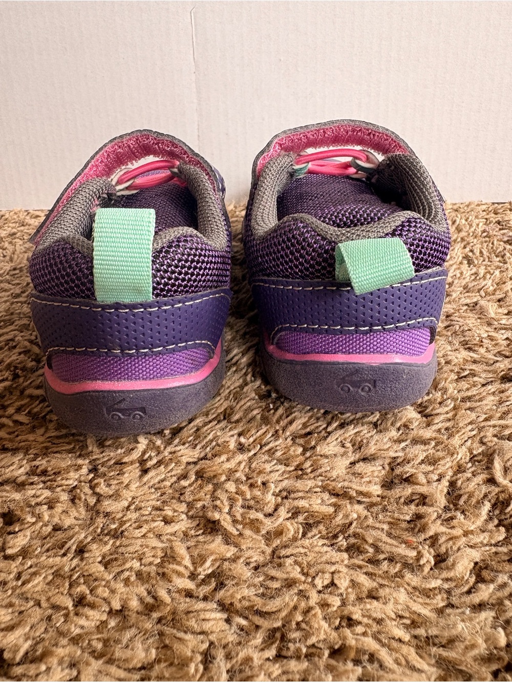 See Kai Run Girls Summit II US 4 Purple Hook & Loop Mesh Low Top - Picture 6 of 6
